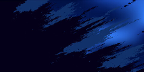 Blue gradient wave and sparkling on dark background. You use can banner, brochre, presentation. Vector illustration