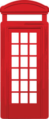 Obraz premium Classic Red British Telephone Booth Door.