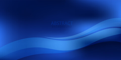 Blue gradient wave and sparkling on dark background. You use can banner, brochre, presentation. Vector illustration