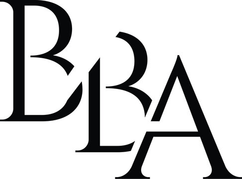 Letter BBA clothing logo