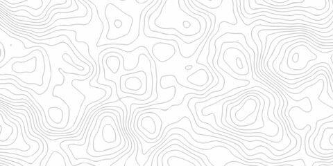 Contour abstract map relief land outline. Topographic map patterns. White wave paper curved reliefs abstract background. Background of the topography map. Abstract pattern with lines. © armans