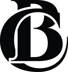 Letter CB, BC clothing logo