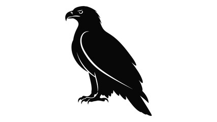 Obraz premium A majestic black raven perched on a branch with its wings slightly spread. isolated on white background, Vector