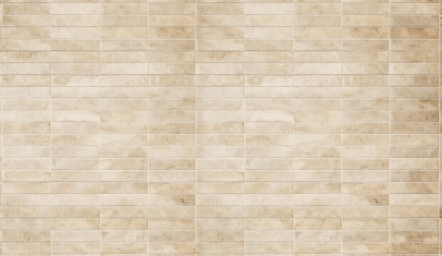 Horizontal Sandstone Ceramic Tile Texture Background with Neutral Beige Tones