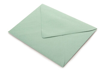 Paper envelope on white background