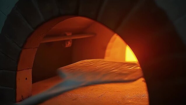 Artisan Baking Process in Traditional Oven