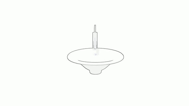 Bathroom Sink Line Art Illustration