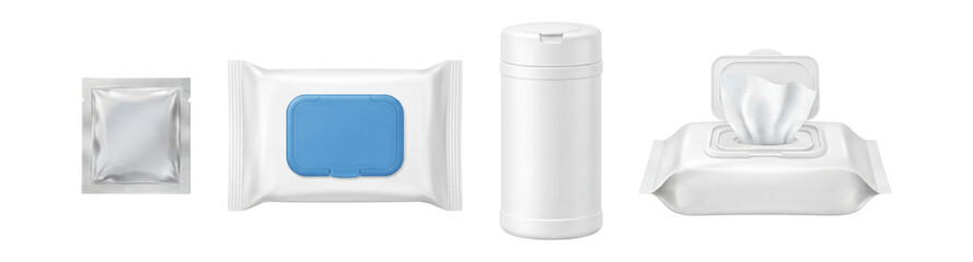 Antiseptic wipes set.