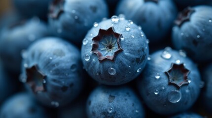 blueberries on a branch