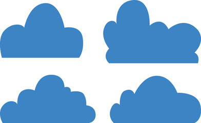 Fototapeta premium set of clouds