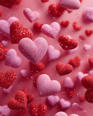 Bright and cheerful Valentine's Day background