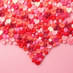 Bright and cheerful Valentine's Day background