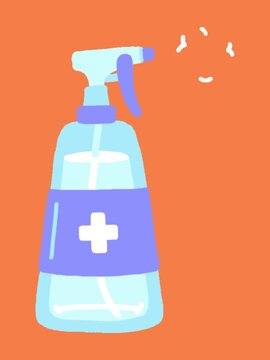 vector illustration of a bottle of water
