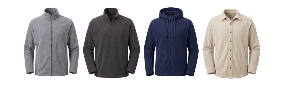 Fleece jacket set.
