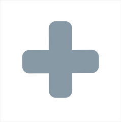 Fototapeta premium Plus Symbol Icon – Medical Cross Flat Vector