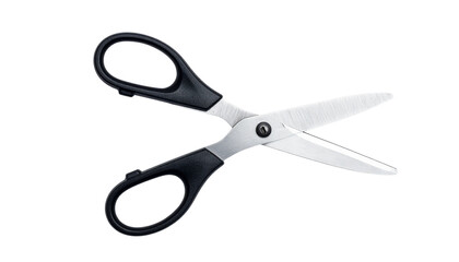A sharp, clean scissors on a transparent background, perfect for cutting paper, fabric, or crafts, symbolizing office tools, school supplies, and creativity.