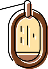 Obraz premium Elegant gold pendant on a chain symbolizing jewelry, fashion and personal adornment, minimalist vintage inspired charm ideal for gifts, weddings, anniversaries and luxury style