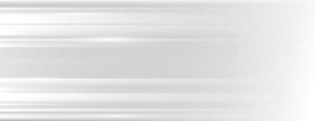 Obraz premium A sleek, modern background with a smooth, horizontal striped texture. The background is predominantly white, with a soft white gradient. Gradient background vector. Gray background.