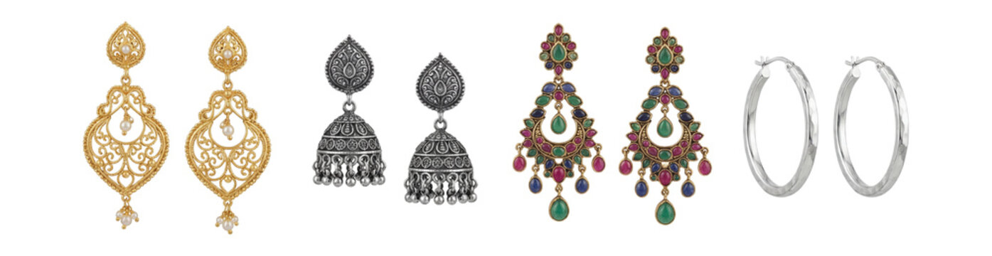 Traditional earrings set.