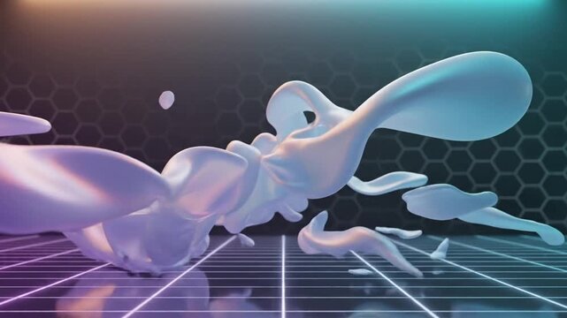 Futuristic Liquid Motion Graphics Video.