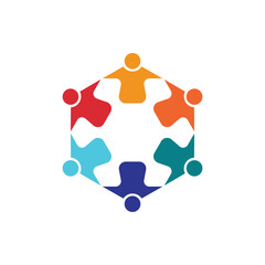 global community logo icon vector illustration