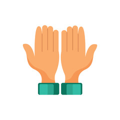 Obraz premium Raised Hands Dua Prayer Illustration