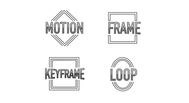Motion Graphics Animation Terms: Motion, Frame, Keyframe, Loop - Hand Drawn Style