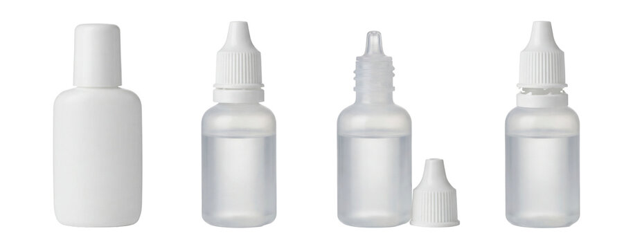 Eye drops bottle set.