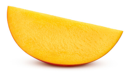 Mango on transparent background. Sliced mango with PNG. Mango full macro