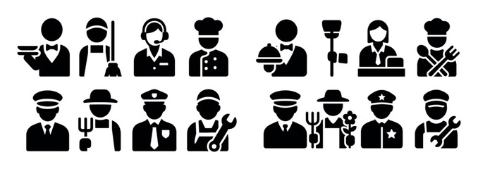 Service Staff Icons