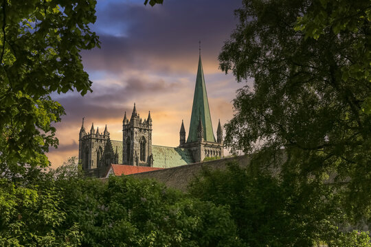 The cathedral Nidarosdomen, Trondheim