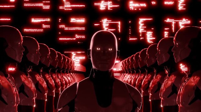 Robot Evil Army 3D loop animation