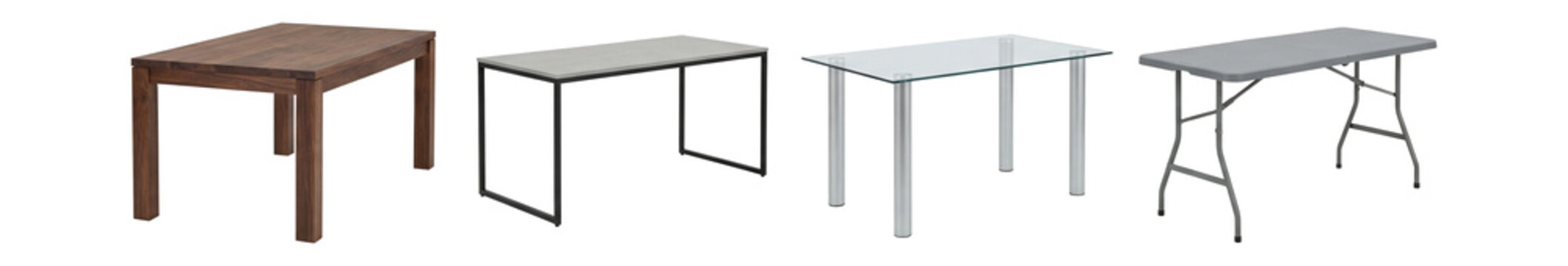 Rectangular table set.