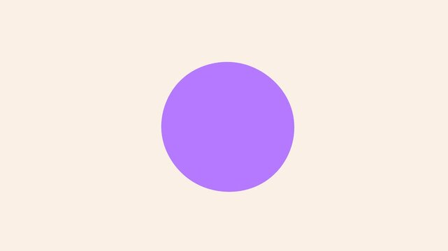 Bold minimalist design presenting a perfect purple circle centrally positioned on a soft beige canvas, evoking modern purity and fundamental geometric beauty