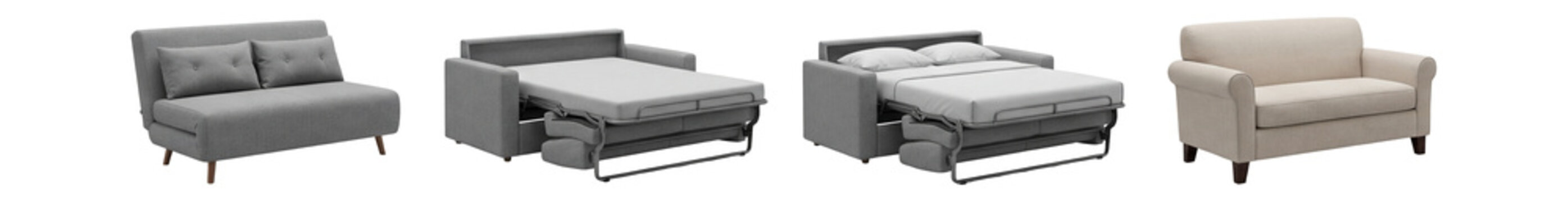 Sleeper sofa set.