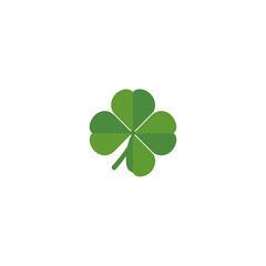 Modern Green Shamrock Logo for Luck, St