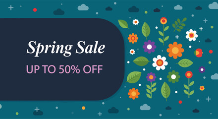 Cute floral vector illustration with a happy Easter and birthday greeting card design featuring a spring flower and celebration heart decoration art © Isha