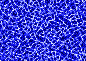Obraz premium Blue electric organic network abstract background with glowing interconnected lines and vibrant plasma texture, futuristic digital pattern surface design