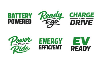 Fototapeta premium Battery powered ev ready energy efficient transportation concepts