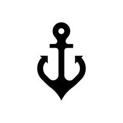 Illustration of a simple anchor shape vector