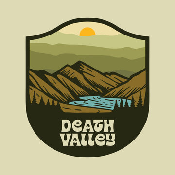 DEATH VALLEY NATIONAL PARK VECTOR LOGO