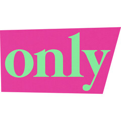 Pink Lowercase Serif only Word on Pink Background