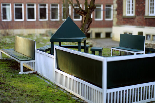 Study Garden am F&uuml;rstenberghaus in M&uuml;nster, Siah Armajani (1987)
