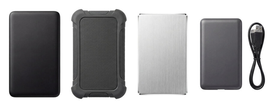 External hard drive set.