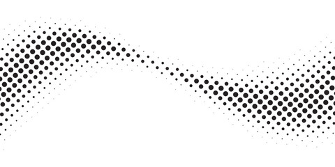 Dotted halftone gradient texture. Vanishing polka dot background. Repeating dots gradation pattern background. Black fading comic pop art