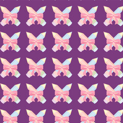 Pastel pencil bow pattern swatch available in swatches panel cute seamless school background with crossed colored pencils and pink ribbons