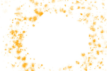 Solid Bright Orange Square Background color isolated on a transparent background