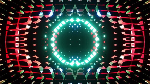 Updated excellent cyan with red equalizer VJ seamless loop