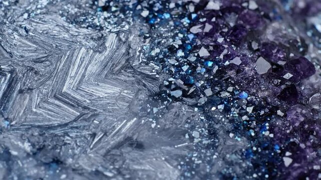 Abstract Glossy Surfaces Focus on the reflective and polished qualities of geological materials.