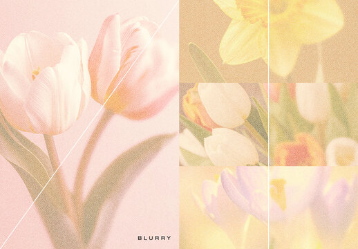 Grainy and Blurry Print Image Effect